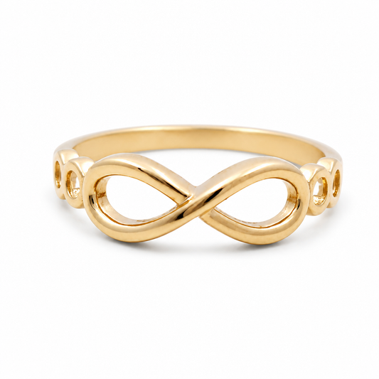 10K Yellow Gold Fashion Infinity Women's Rings / Size: 8 / Weight: 1.5 GR