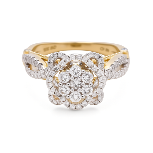 10K Yellow Gold Diamond Women's Engagement Ring / Stone: 1.00CT / Size: 7 / 296920Y