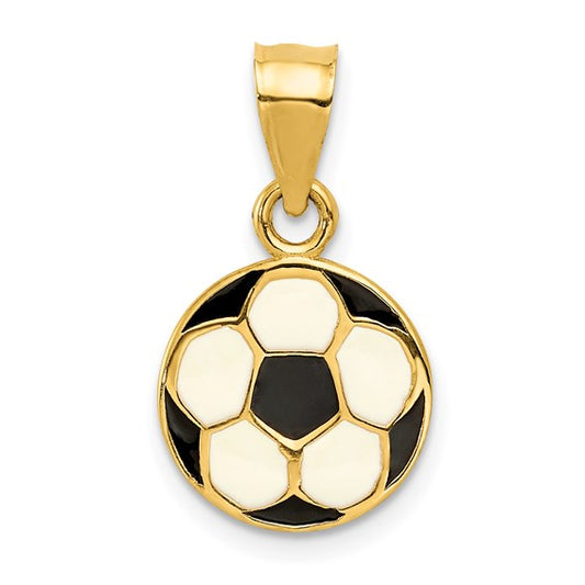 14K Yellow Gold Soccer Ball Pendant / Weight: 0.9 / K2088