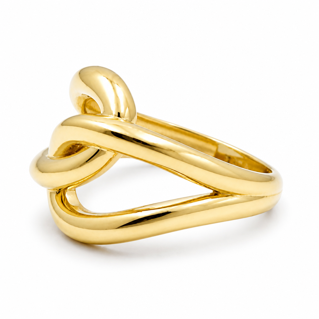 10K  Yellow Gold Fashion Women's Ring / Size: 7.5 / Weight: 2.1 GR / DQWR0FS-106