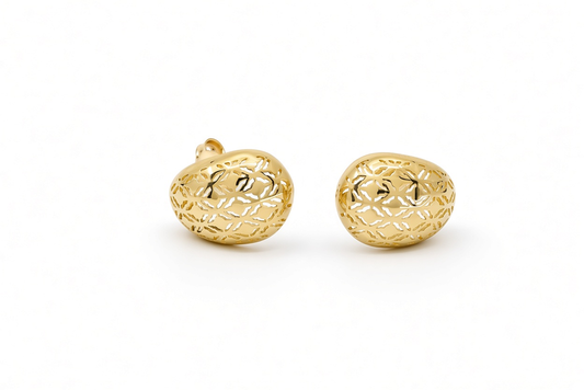 10K Yellow Gold Fashion Earrings for Women / Weight: 2.1 GR / OR1266