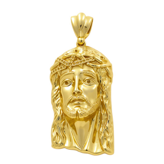 10K Yellow Gold Jesus Head Pendant / Weight: 8.1GR / BCAPD0CR