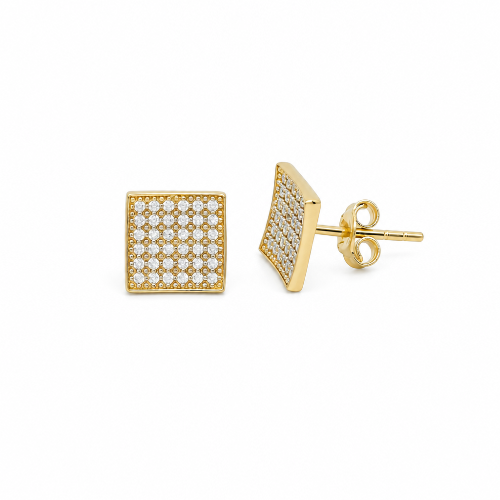 14K Yellow Gold Fashion Stud Earring / Weight: 1.6 GR / DOES4FS-4