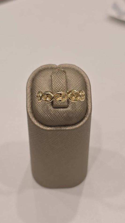 14K Yellow Gold Fashion GG Women's Ring / Size: 8.5 / Weight: 1.6 GR / DPWR4GG