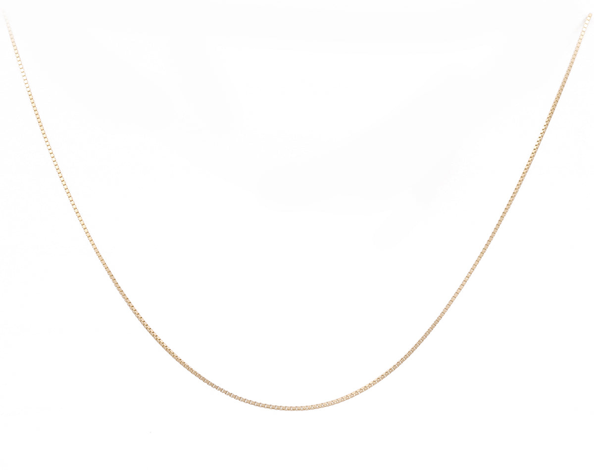 10K  Yellow Gold Box Chain / Size: 0.5mm-18'' / Weight: 0.8gr / LCCSCH0BX0.5-18