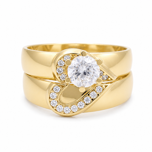 10K Yellow Gold Women’s Bridal Set / Stone: Cz / Size: 8 / Weight: 3.1 GR / CQWR0BSHR