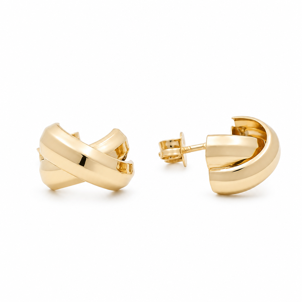 10K Yellow Gold Fashion  Earrings / Weight: 1.6 GR / ORC220