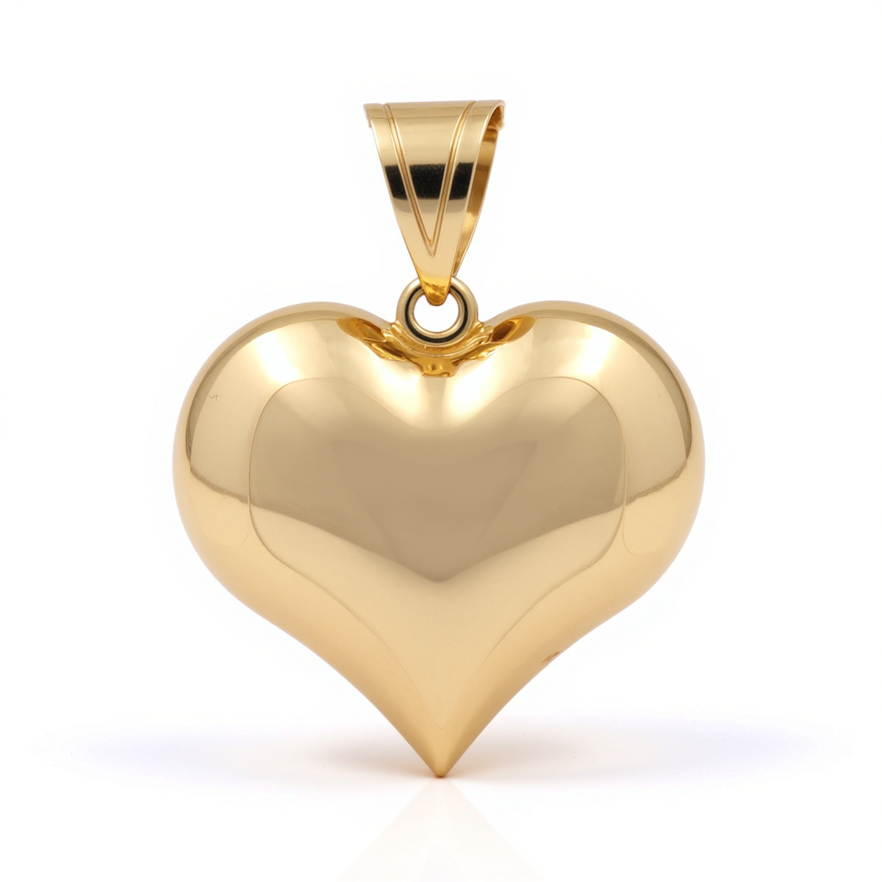 10K Yellow Gold Heart Pendant with Design / Weight: 3.7 GR / P20P-10