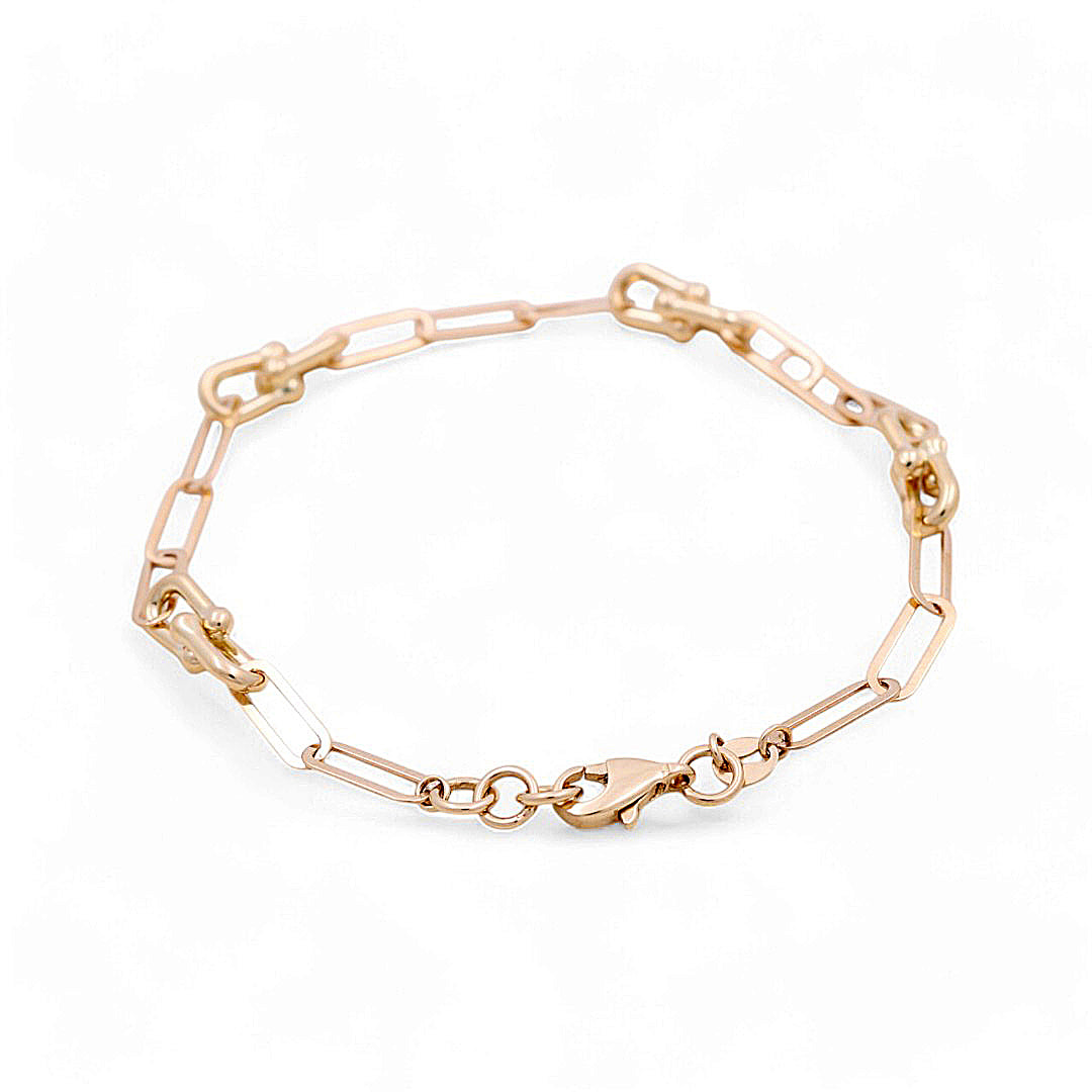 14K Yellow Gold Fashion Women's Bracelet