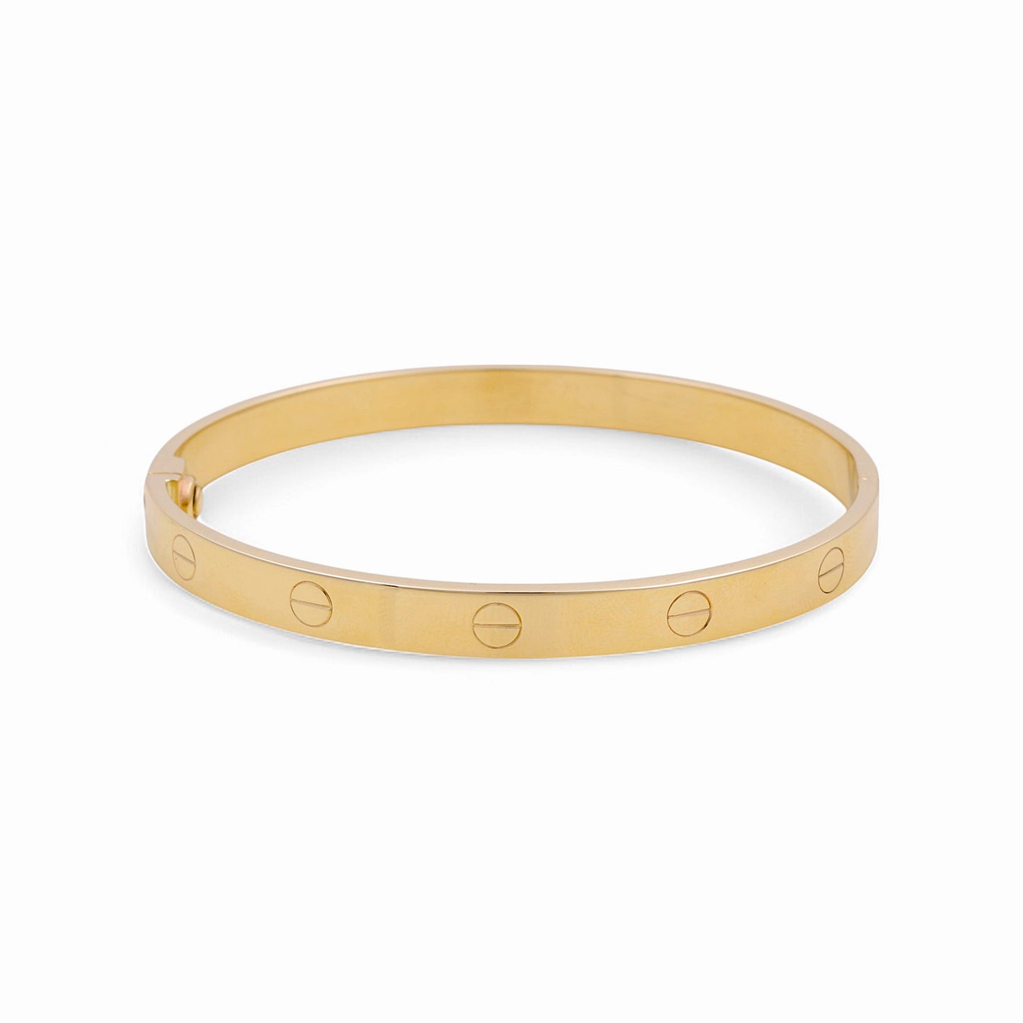 14K Yellow Gold Fashion SemiSolid Bangle CT Bracelet / Weight: 9.3 GR / DPBB4CT-2
