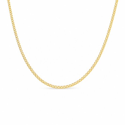 14K Yellow Gold Bismark Link Chain / Size: 18" / Weight: 2.4 GR / DQCH4BK