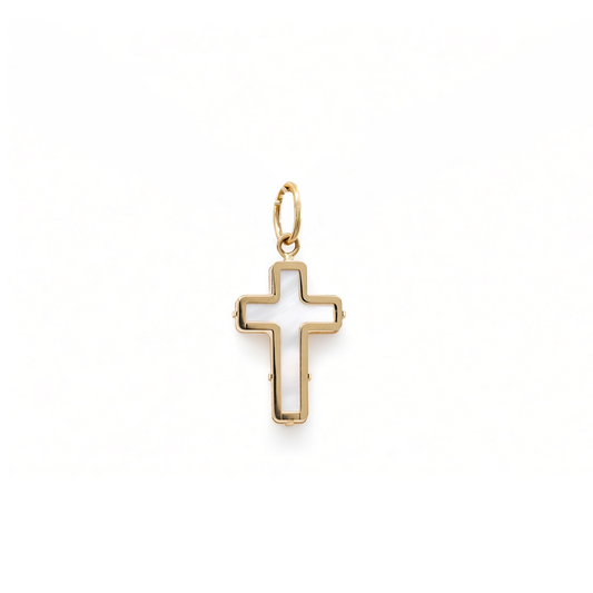 14K Yellow Gold Cross Pendant / 6-559401XN