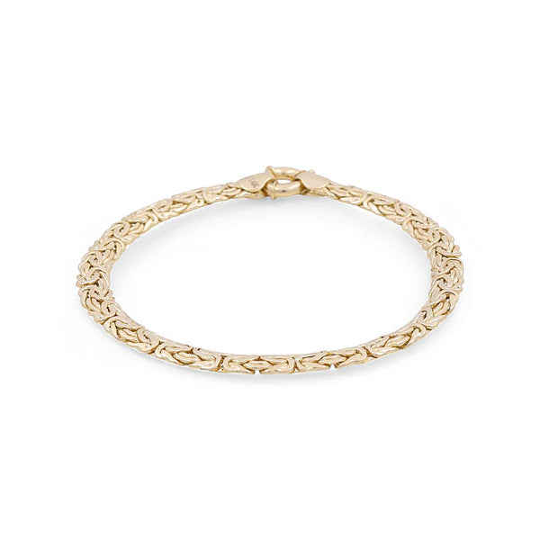 10K Yellow Gold Women's Byzantine Link Bracelet / Size: 7.5" / Weight: 5.9 GR / P10S-62