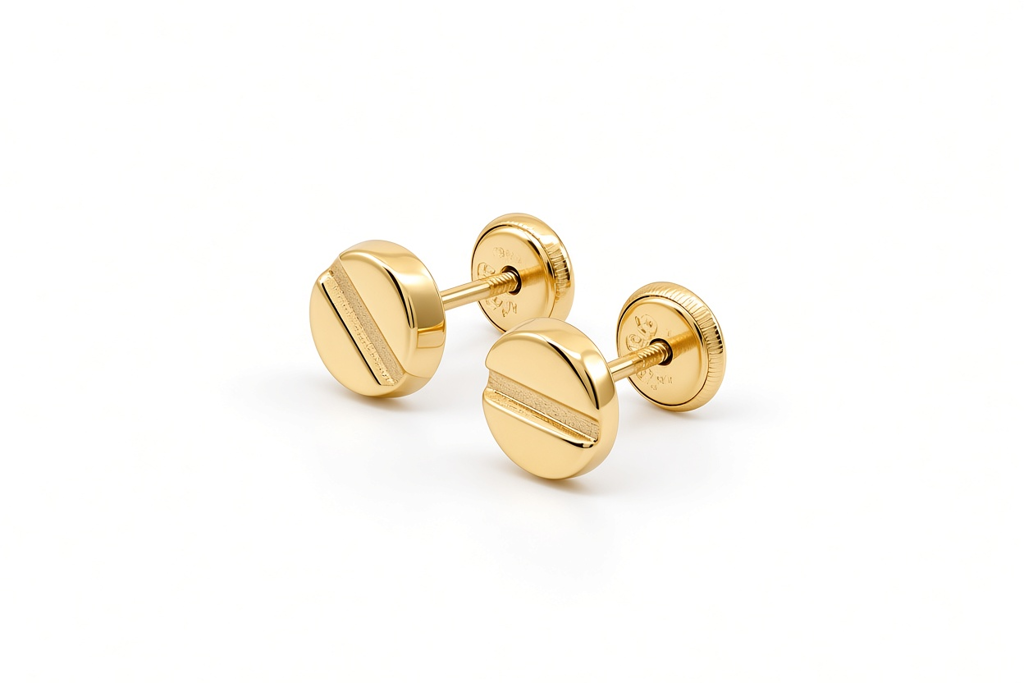 14K Yellow Gold Fashion Stud Earrings / 6-639801PF6