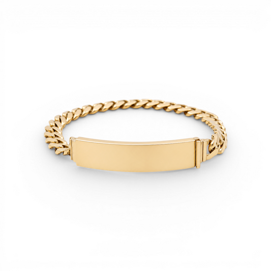 10K Yellow Gold Monaco ID Bracelet / Size: 5mm 7.5" / Weight: 6.3 GR