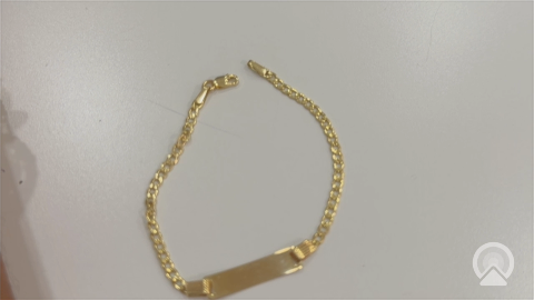 10K Yellow Gold  Solid Baby ID Bracelet With Curb Link / Size: 2.5mm 5mm 6" / Weight: 1.7GR / VKB0ID2.5-6