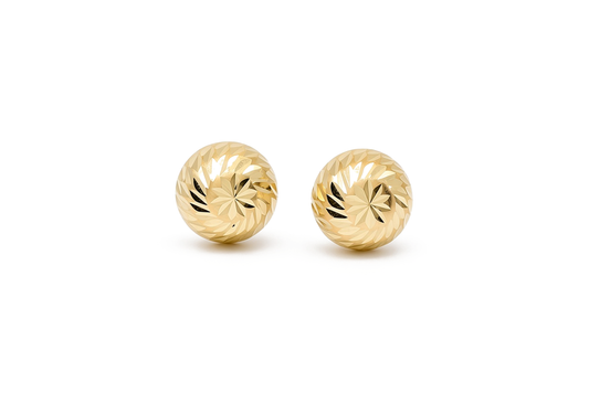 14K Yellow Gold Fashion Stud Earrings / 6-MBT-8