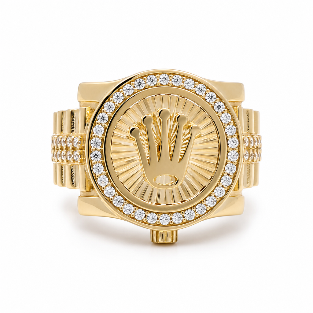 10K Yellow Gold RX Men's Ring / Size:10.5 / Weight: 6.7 GR / DQMR0RX-2