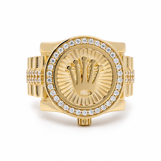 10K Yellow Gold RX Men's Ring / Size:10.5 / Weight: 6.7 GR / DQMR0RX-2