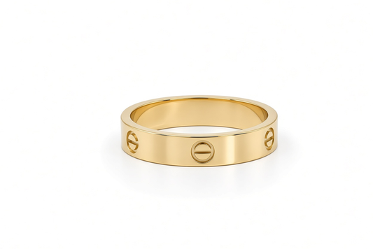 14K Yellow Gold Solid CT Women's Ring / Size: 8.5 / 4mm / Weight: 3.2 GR / DOWR4CT
