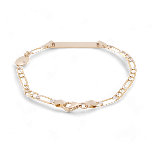 14K Yellow Gold Kids Bracelet / Size: 6.5” / Weight: 2.8 GR / CSBBTT4