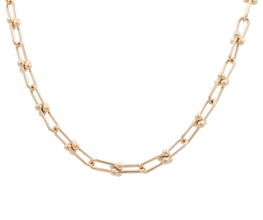 14K Yellow Gold Fashion Link Necklace / Size: 18” / Weight: 20.0 GR / CONK4FS-1