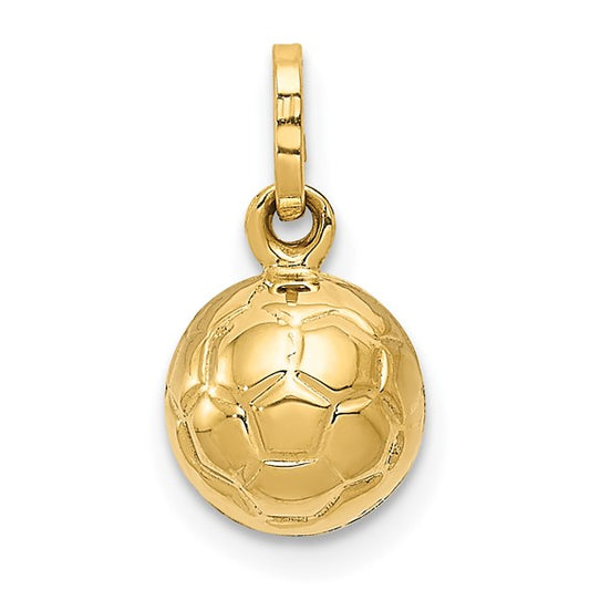 14K Yellow Gold Soccer Ball Pendant / Weight: 0.3 GR / XCH224