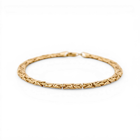 10K Yellow Gold Byzantine Link Women's Bracelet / Size: 7.5" / Weight: 4.2 GR / DQWB0BZ