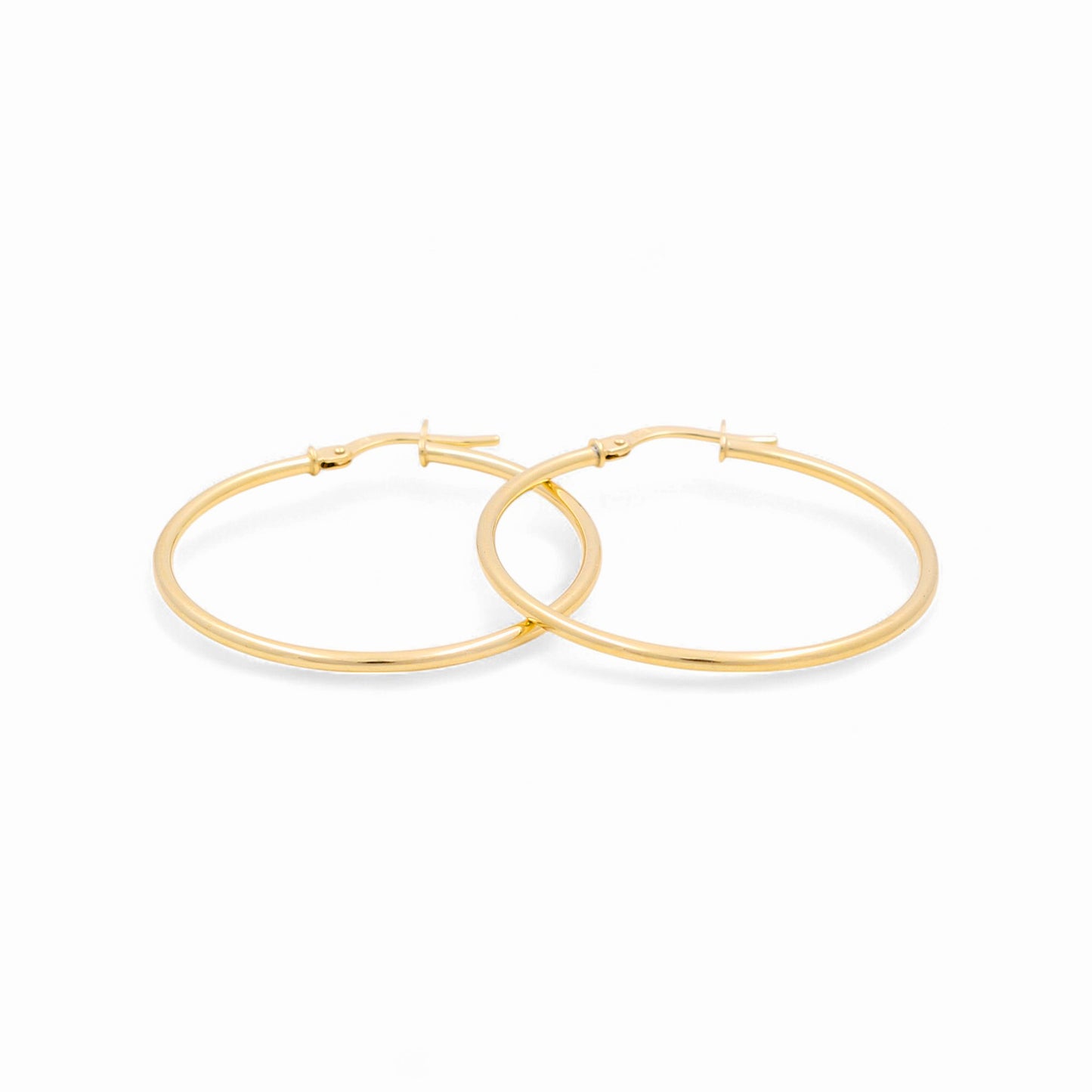 14K Yellow Gold Hoops Earrings / Size: 1.5mmx30mm / Weight: 1.2 GR / 240-00732