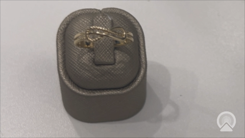 10K Yellow Gold Infiniti Women's Ring / Size: 8.5 / Weight: 1.7 GR / DQWR0IF-2