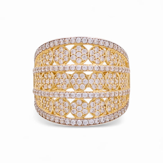 14k Fashion Women's Ring with Cz / Weight 5.2 GR / COWR4FS-23