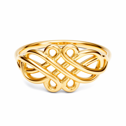 14K Yellow Gold Fashion Women's Ring / Size: 7.5 / Weight: 2.5 GR