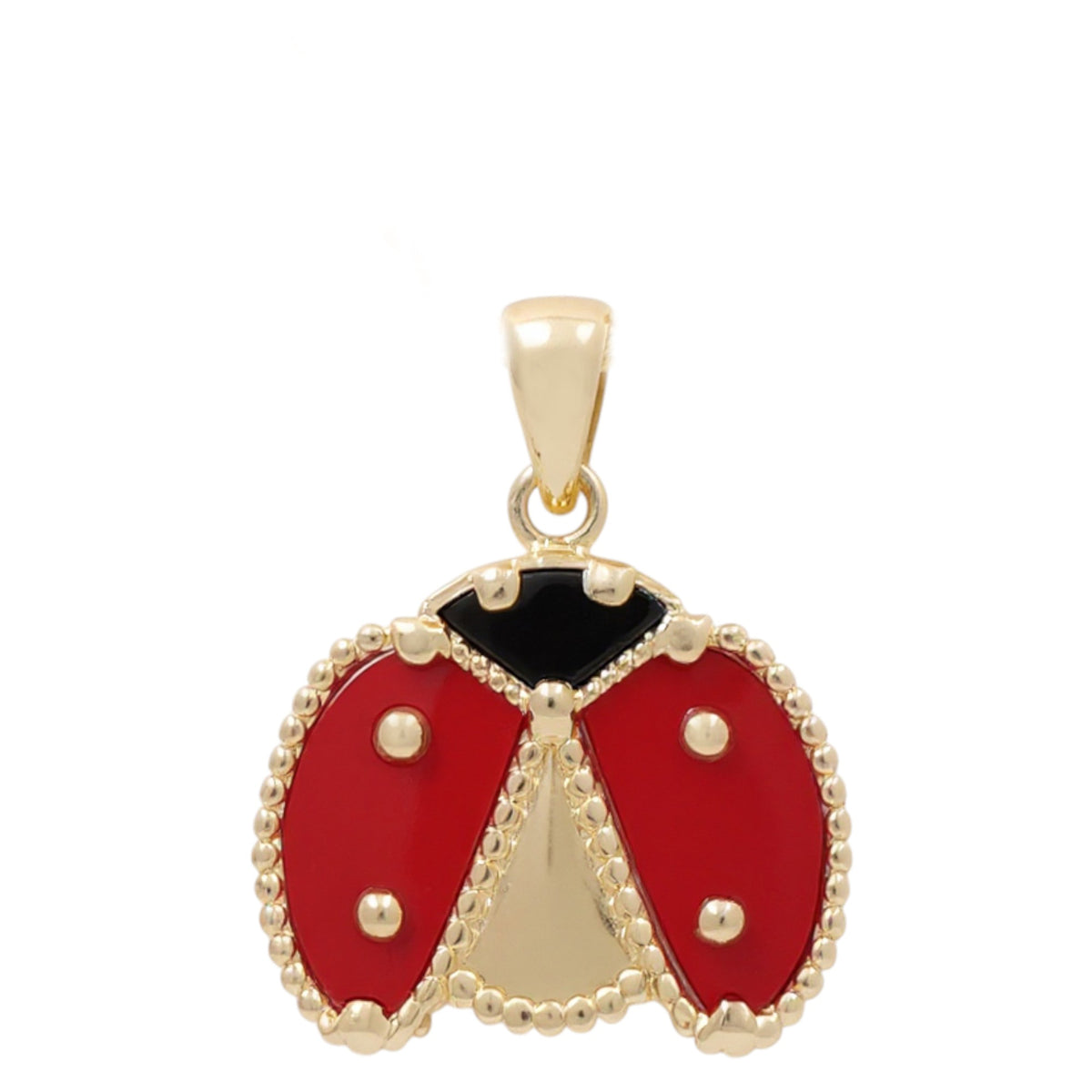 Dije de mariquita de oro amarillo 14K / Peso: 2.4 GR / BOPD4LB