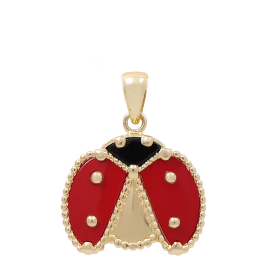 Dije de mariquita de oro amarillo 14K / Peso: 2.4 GR / BOPD4LB