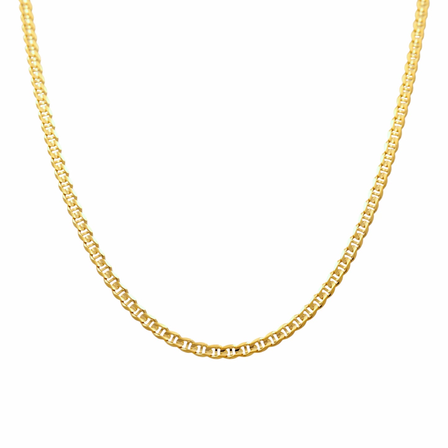 10K Yellow Gold  Semisolid Marine Chain / Size: 3.5mm-22'' / Weight: 9.7 GR / CSCH0MR3.5-22