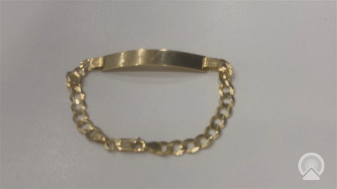 14K Yellow Gold Curb ID Bracelet / Size: 5.5mm 7" / Weight: 7.3 gr / CUWB4CB5-7