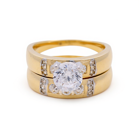 14K Yellow Gold Women’s Bridal Set / Stone: Cz / Size: 7 / Weight: 5.2GR / CEEWR4BS-30