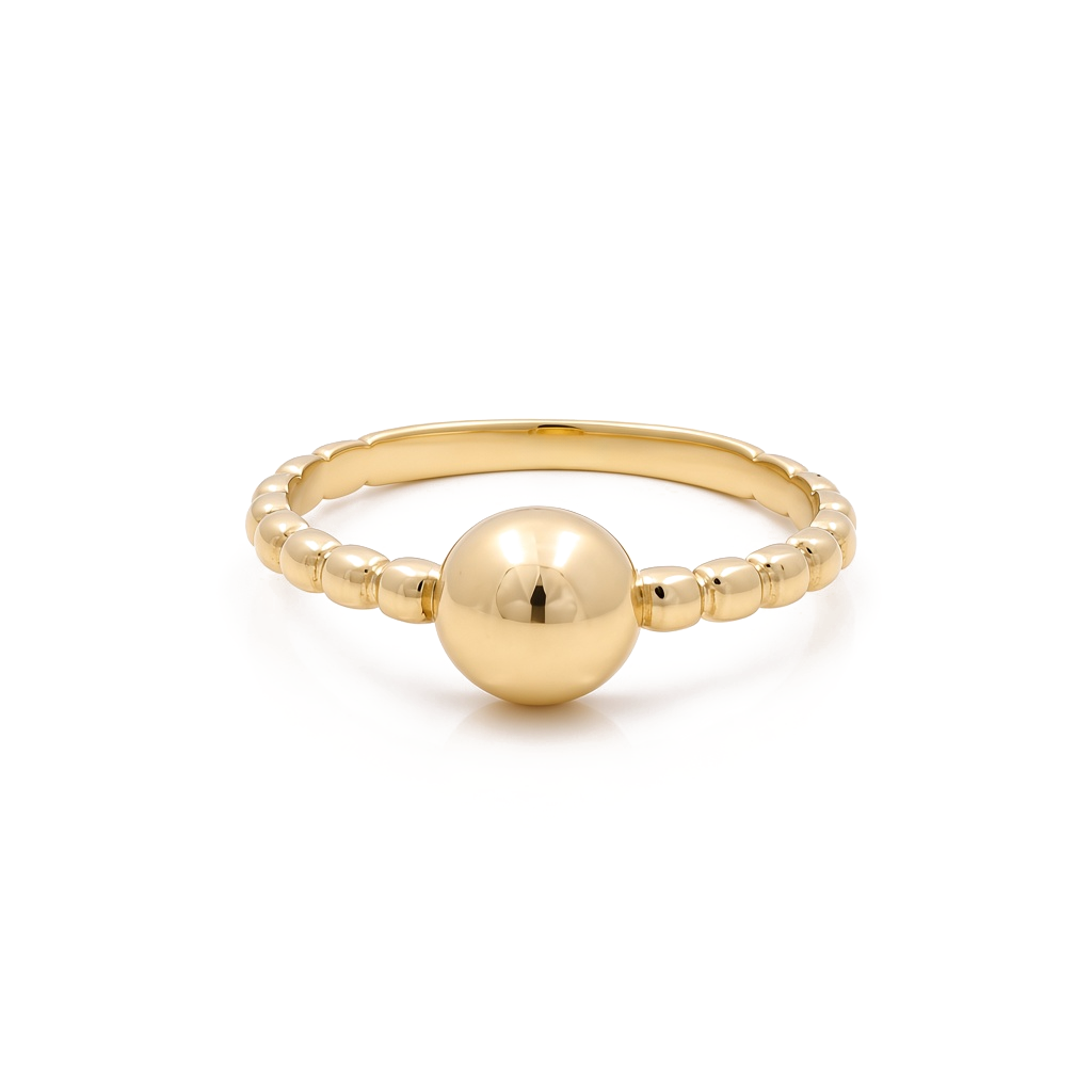 Anillo de moda para mujer de oro amarillo 10K / Talla: 9 / Peso: 1.8gr / DQWR0FS-58