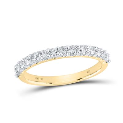 14K Dia Yellow Gold Diamond Woman's Wedding Band / Size: sz7 / Stone: 1/2ctw / 162658