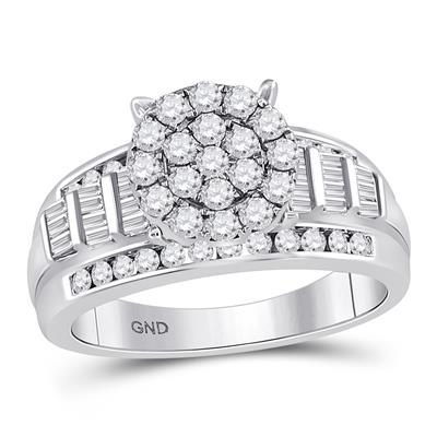 10k  Yellow Gold Diamond Cindy Round Ring / Size:7/ 112231