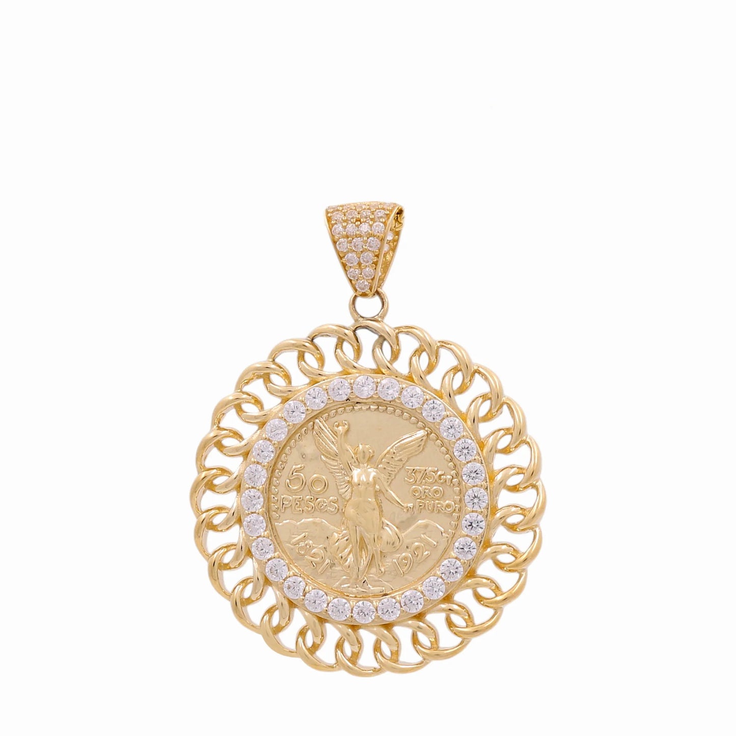 10K Yellow Gold Centenary Medal Pendant / Size: 33mm / Weight: 5.8 GR
