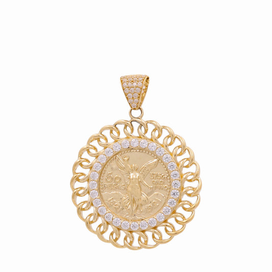 10K Yellow Gold Centenary Medal Pendant / Size: 33mm / Weight: 5.8 GR / CAPD0CN