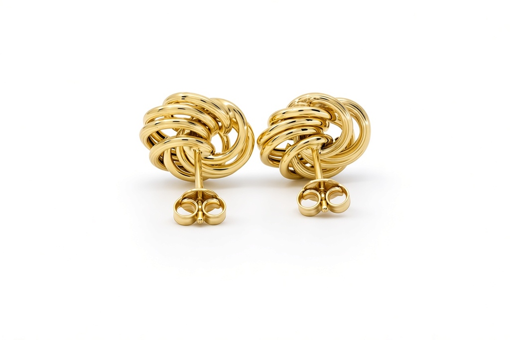 10K Yellow Gold Fashion Earrings / Weight: 1.8 GR / MR04OR02