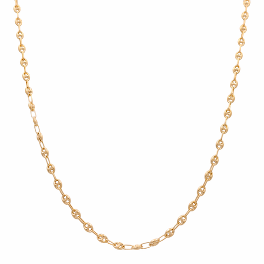 10K Yellow Gold Semisolid Women's GG Chain / Size: 4.7MM 24" / Weight: 11.5 GR / CSCH0GG4.7-24