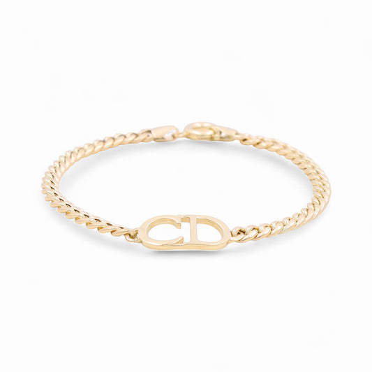 10K Yellow Gold Cuban Link Woman's Bracelet CD / Size: 7.0" / Weight: 5.2 GR / DOWB0CLCD