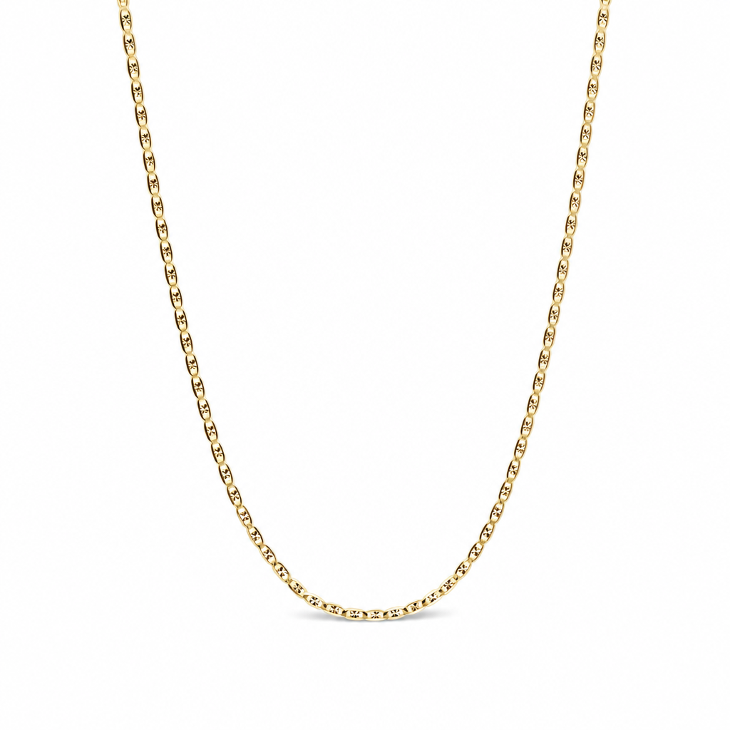 14K Yellow, White and Rose Gold Solid Marine Chain / Size: 3mm 22'' / Weight: 5.9 GR / FCEECH3T4MR3-22