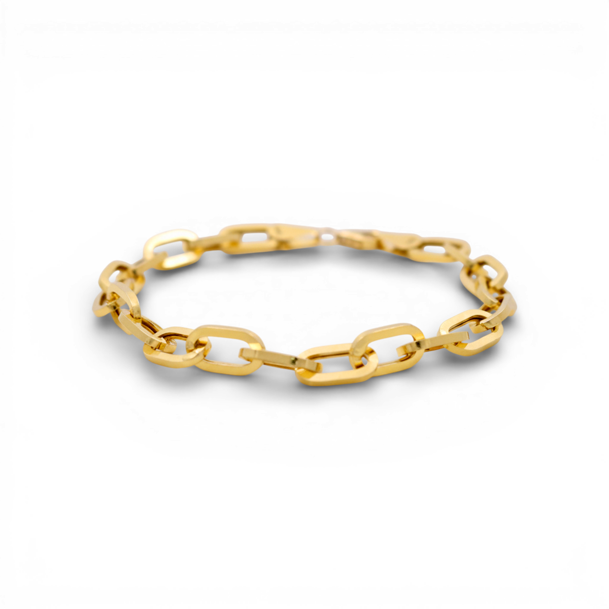 Pulsera de moda para mujer de oro amarillo 14K / Medida: 7.5" / Peso: 3.6 GR / COWB4FS-38