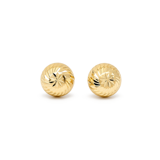 14K Yellow Gold Fashion Stud Earrings / 6-MBT-9