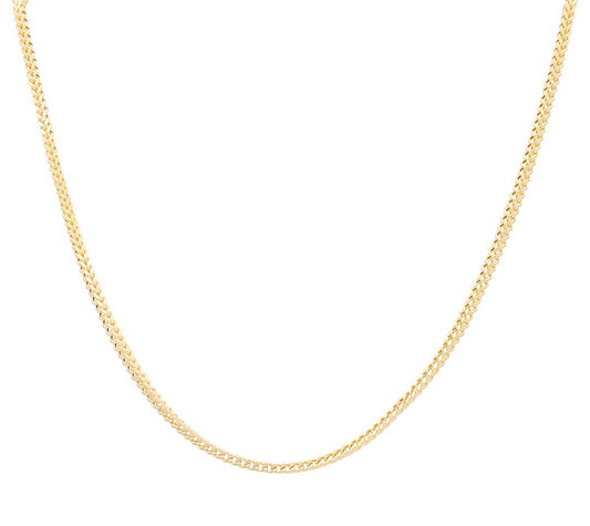 10K Yellow Gold Doble Curb Cuban Link Women's Chain / Size: 4.5mm 18" / Weight: 9.1 GR / CSCH0DC4.5-18