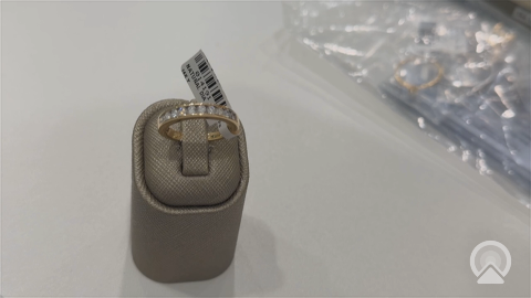 14K Yellow Gold Diamond Fashion Ladies Band / Size:7 / 14191